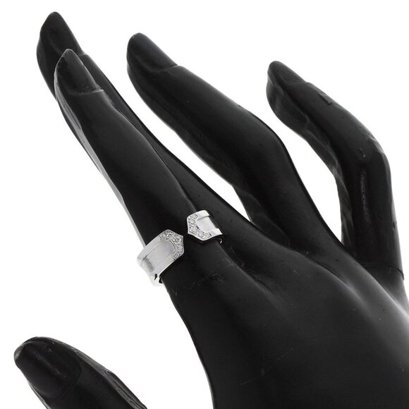 CARTIER 18k White Gold Diamond Ring #48 - Picture 5 of 11
